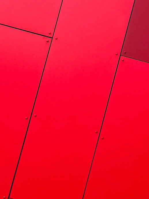 Babel Big Data Santander Bank.Detail of a tile in red color
