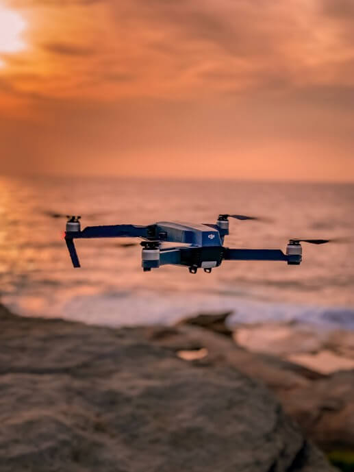 Babel Transports ENAIRE. A drone on the beach